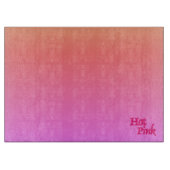 Hot Pink omgekeerde glas snijplank (Voorkant)