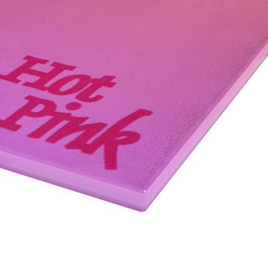 Hot Pink omgekeerde glas snijplank (Hoek)