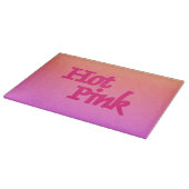 Hot Pink omgekeerde glas snijplank (Hoek)