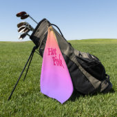 Hot Pink omgekeerde golfhanddoek (Groen)