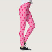 Hot Pink op Pink Polka Dots Patroonontwerp Leggings