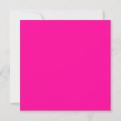 Hot Pink Oranje Chevron Weddenschap Kaart (Achterkant)