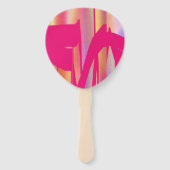 Hot Pink Outta Control peddel hand ventilatoren Handwaaier (Achterkant)