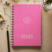 Hot Pink overlappende tekst Logo wekelijks Planner