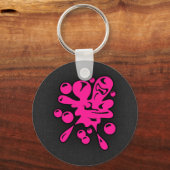 Hot Pink Paintball Sleutelhanger (Voorkant)