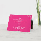 Hot Pink Papel Picado Mis Quince Años (Achterkant)