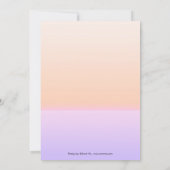 Hot Pink Paraplu Funny Dog Baby shower Invitation Kaart (Achterkant)