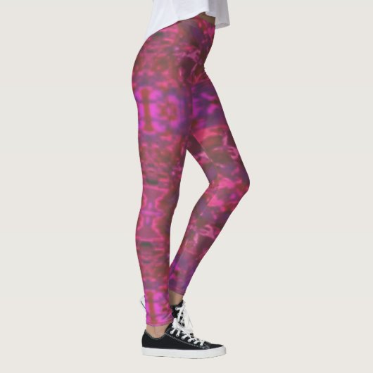 Hot Pink Passionate Paars! Fun Yoga Pant Leggings (Rechts)