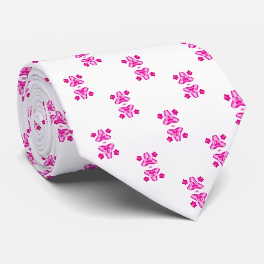 Hot Pink Pattern sokken Stropdas (Opgerold)