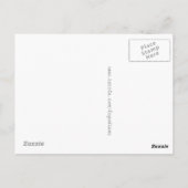 Hot Pink Peony Garden briefkaart (Achterkant)