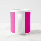 Hot Pink personaliseren Grote Koffiekop (Achterkant)