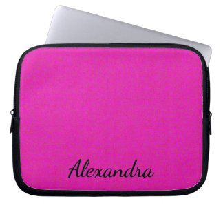 Hot Pink Personalized  Laptop Sleeve