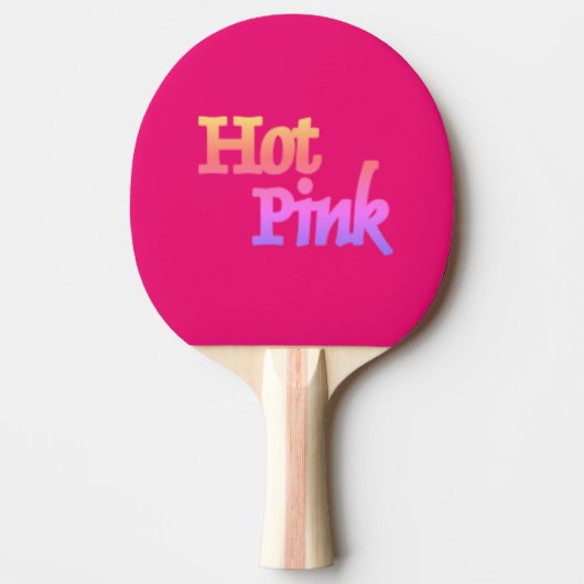 Hot Pink ping pongpeddel Tafeltennisbatje (Voorkant)