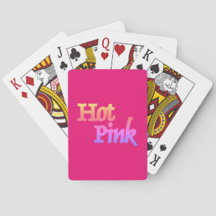 Hot Pink Poker speelkaarten