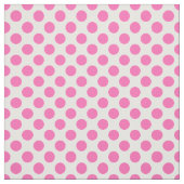 Hot Pink Polka Dot Stof (Swatch)
