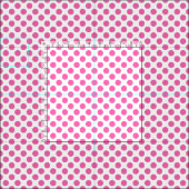 Hot Pink Polka Dot Stof (Delen)