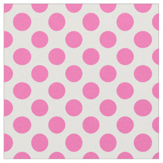Hot Pink Polka Dot Stof