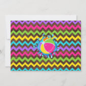 Hot Pink Pool verjaardagszomer Kaart (Achterkant)