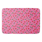 Hot Pink Pop Art Berry Cherry Badmat (Voorkant)