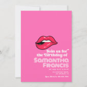 Hot-Pink Pop Art Retro Verjaardag Kaart (Voorkant)