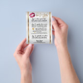 Hot Pink Pretty Glitter Lip Instructies Flyer (Hand)