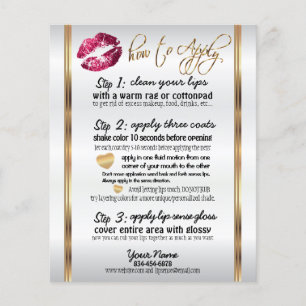 Hot Pink Pretty Glitter Lip Instructies Flyer