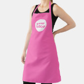 Hot Pink Professional Custom Business Logo Schort (Insitu)