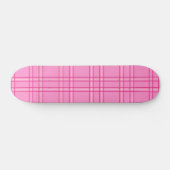 Hot Pink Pset Tartan Persoonlijk Skateboard (Horizontaal)