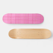 Hot Pink Pset Tartan Persoonlijk Skateboard (Horizontaal)
