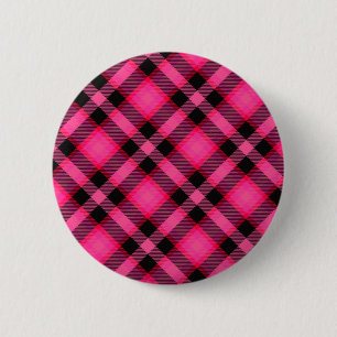 Hot Pink, Punk, Emo of Preppy Ronde Button 5,7 Cm