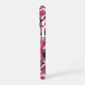 Hot pink, purple and black camo abstract iPhone 16 hoesje (Linkerkant)
