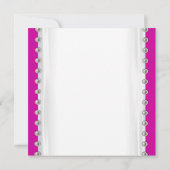 Hot Pink Quinceanera uitnodiging (Achterkant)