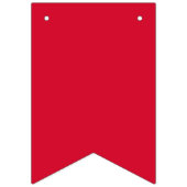 Hot Pink Red Chic Happy Birthday Vlaggetjes (Eerste vlag)