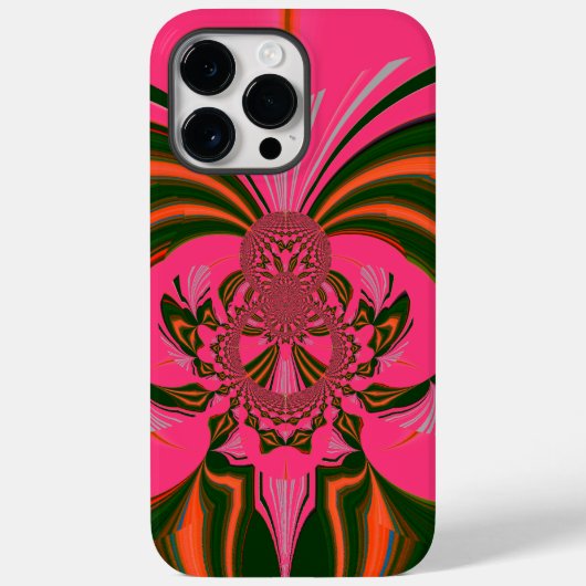 Hot Pink Red Golden Green Case-Mate iPhone Case (Achterkant)
