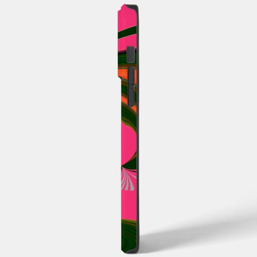 Hot Pink Red Golden Green Case-Mate iPhone Case (Achterkant / Links)