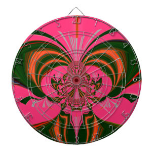 Hot Pink Red Golden Green Dartbord