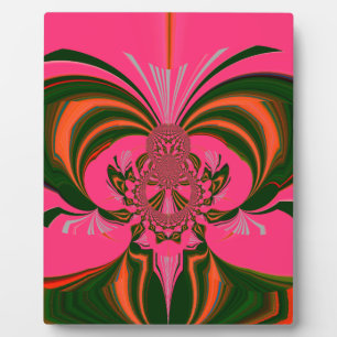 Hot Pink Red Golden Green Fotoplaat