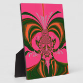 Hot Pink Red Golden Green Fotoplaat (Zijkant)