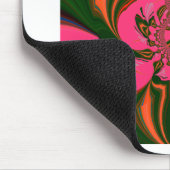 Hot Pink Red Golden Green Muismat (Hoek)