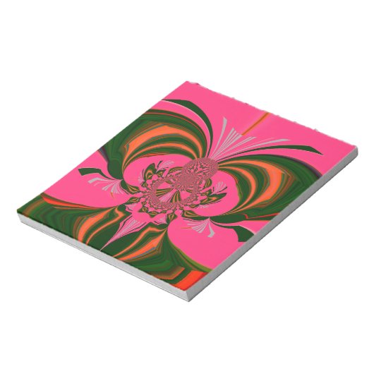 Hot Pink Red Golden Green Notitieblok (Linkerzijde)