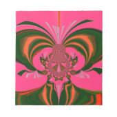 Hot Pink Red Golden Green Notitieblok (Voorkant)