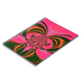 Hot Pink Red Golden Green Notitieboek (Linkerzijde)