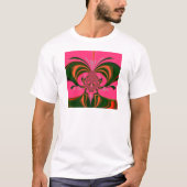 Hot Pink Red Golden Green T-shirt (Voorkant)