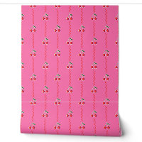 Hot Pink Retro Berry Cherry Stripes - Keuken