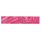 Hot Pink Retro Paisley Bandanna/Bandana Medium Tafelloper (Horizontaal)