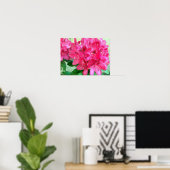 Hot Pink Rhododendron Eekje Abstract Poster (Thuiskantoor)