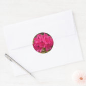 Hot Pink Rhododendron Flowers Aangepast Ronde Sticker (Envelop)