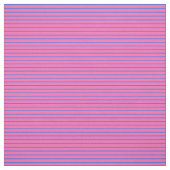 Hot Pink & Royal Blue Pattern van Stripes Stof (Swatch)