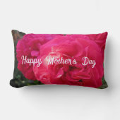 Hot Pink Rozen - Gepersonaliseerde Moederdag Kussen (Voorkant)