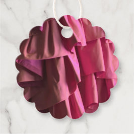 Hot Pink Ruffles Pattern Modern Favor Tags Bedankjes Labels